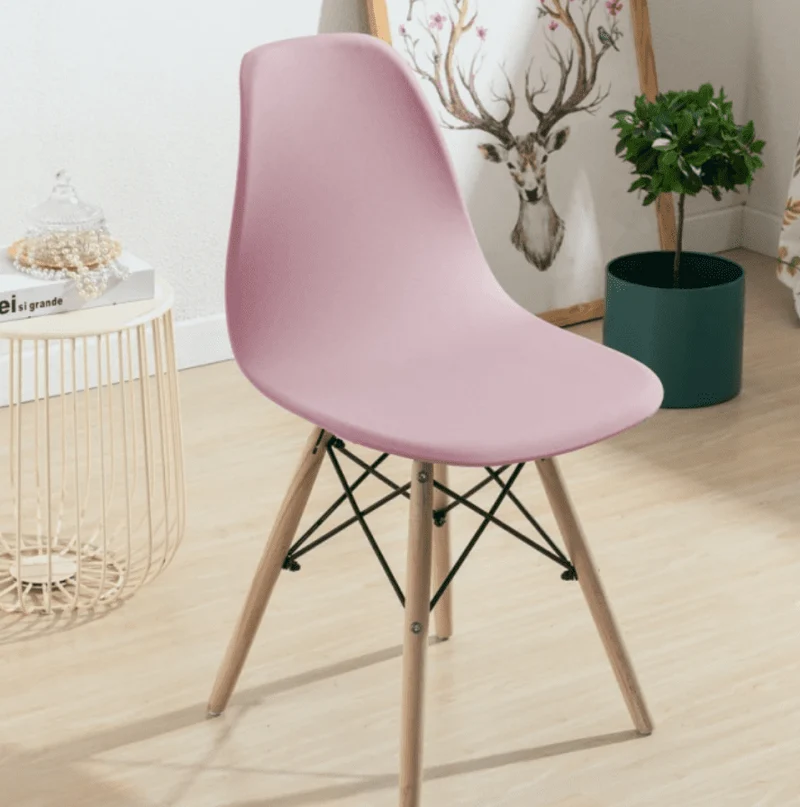 Housse chaise Scandinave Rose