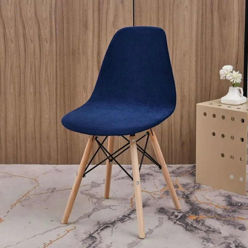 Housse chaise Scandinave Bleu