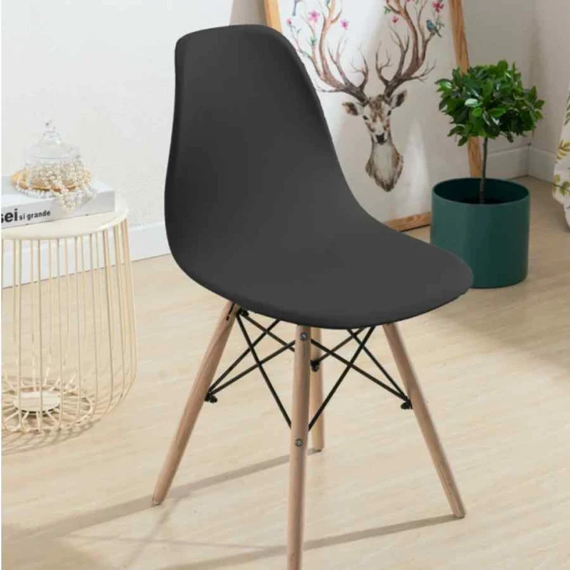 Housse chaise Scandinave Noir