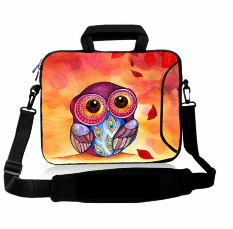 Housse ordinateur 14 pouces Hibou