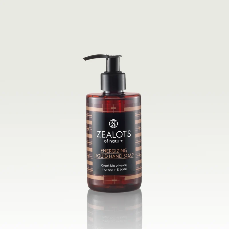 Savon liquide énergisant pour les mains au parfum de mandarine et basilic