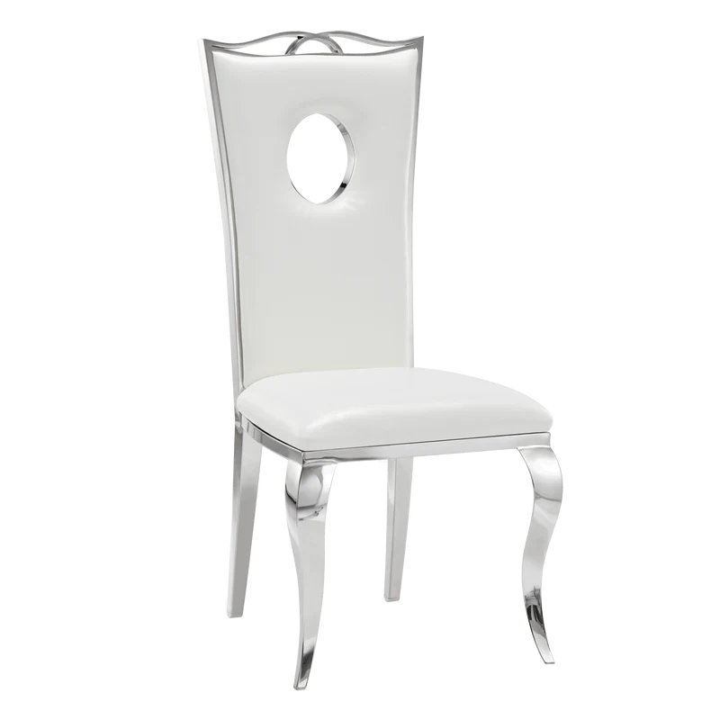 Lot de Chaises baroque ROYAL Chrome Simili