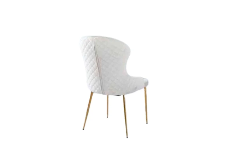 CHAISE HILTON GOLD VELOURS ECRU