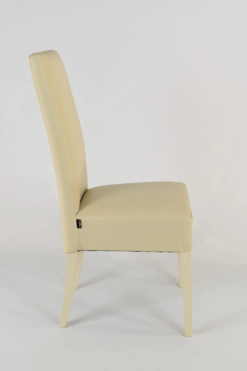 CHAISE KIRA SABLE PIEDS LAQUES SABLE