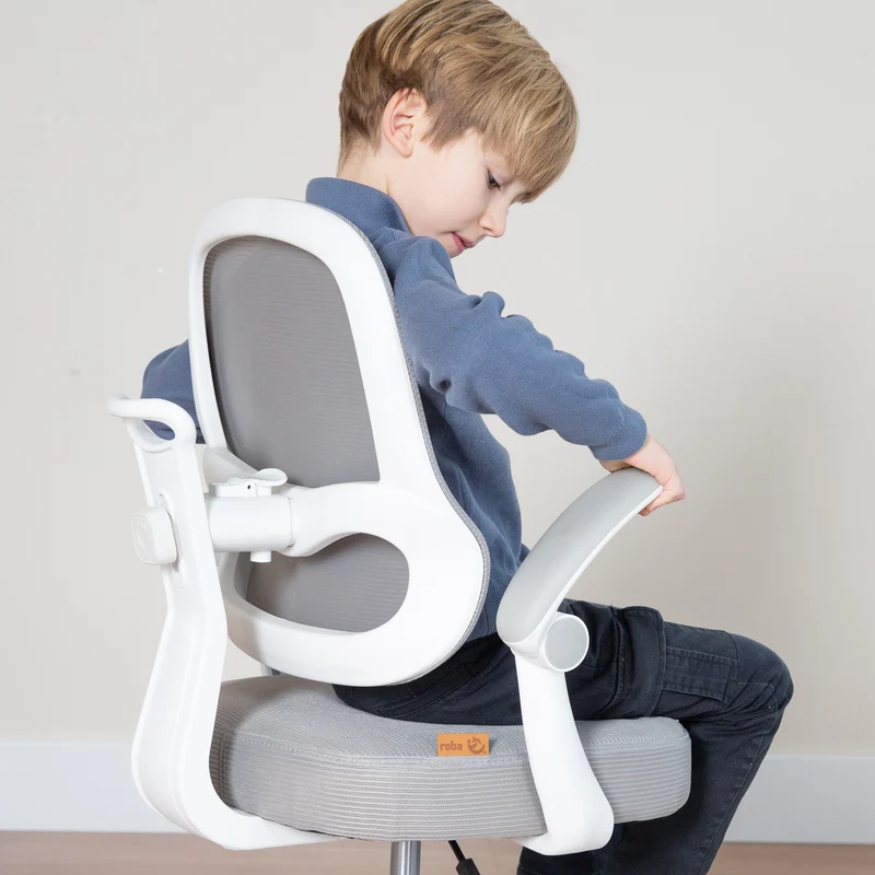 Armlehnen-Set Smart Grow - Zubehör für roba Kinder-Bürostuhl der Serie Smart Grow - Aus Kunststoff - Grau