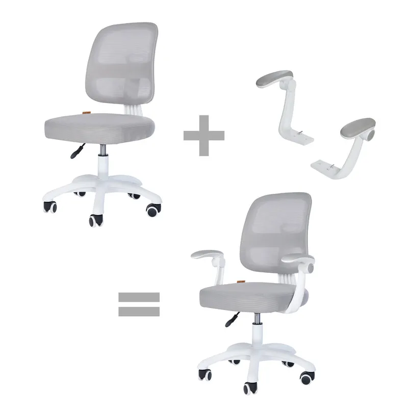 Armlehnen-Set Smart Grow - Zubehör für roba Kinder-Bürostuhl der Serie Smart Grow - Aus Kunststoff - Grau