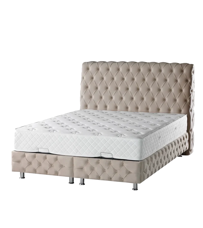 Lit Coffre Sydney Beige - Douceur, Sophistication et Fonctionnalité