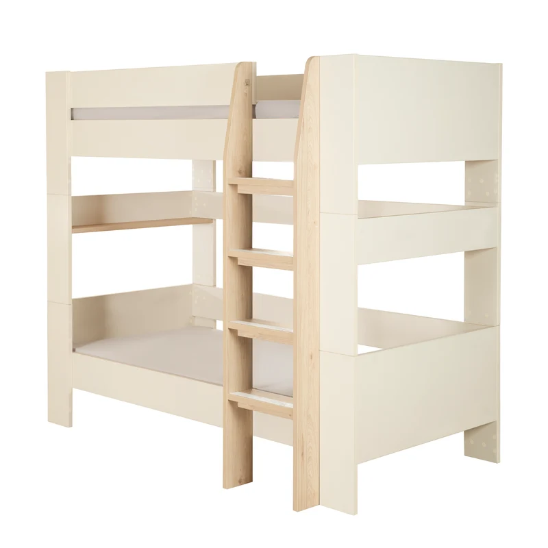 Hochbett Set 'Double' - Serie 'Flexi Grow' - Cashmere / Eichen-Dekor