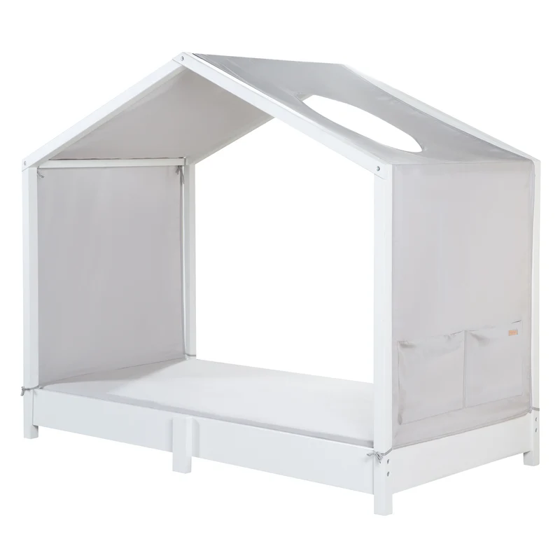 Hausbettbezug neutral 70 x 140 cm inkl. 2 Taschen - Grau
