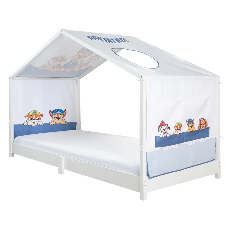 Hausbettbezug 90 x 200 cm 'Paw Patrol' - Weiß / Blau