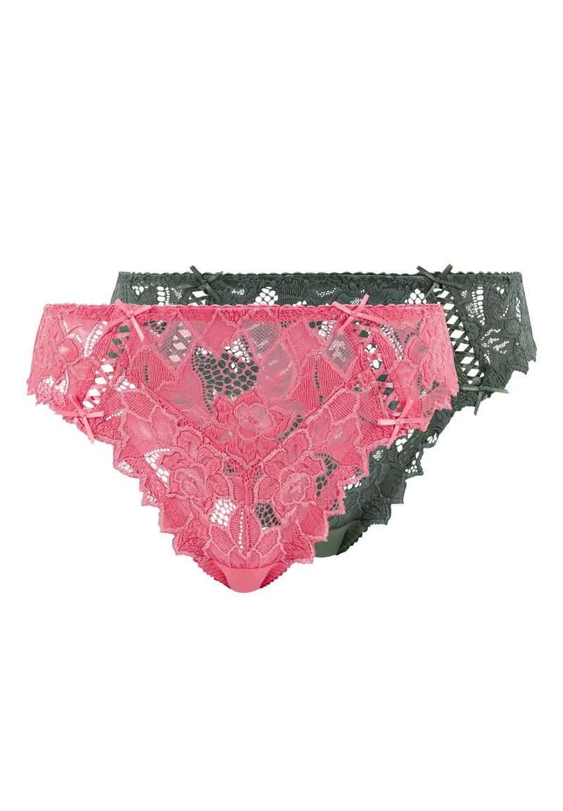 Lot de 2 slips Arum Rose Ravissant et Vert Thym