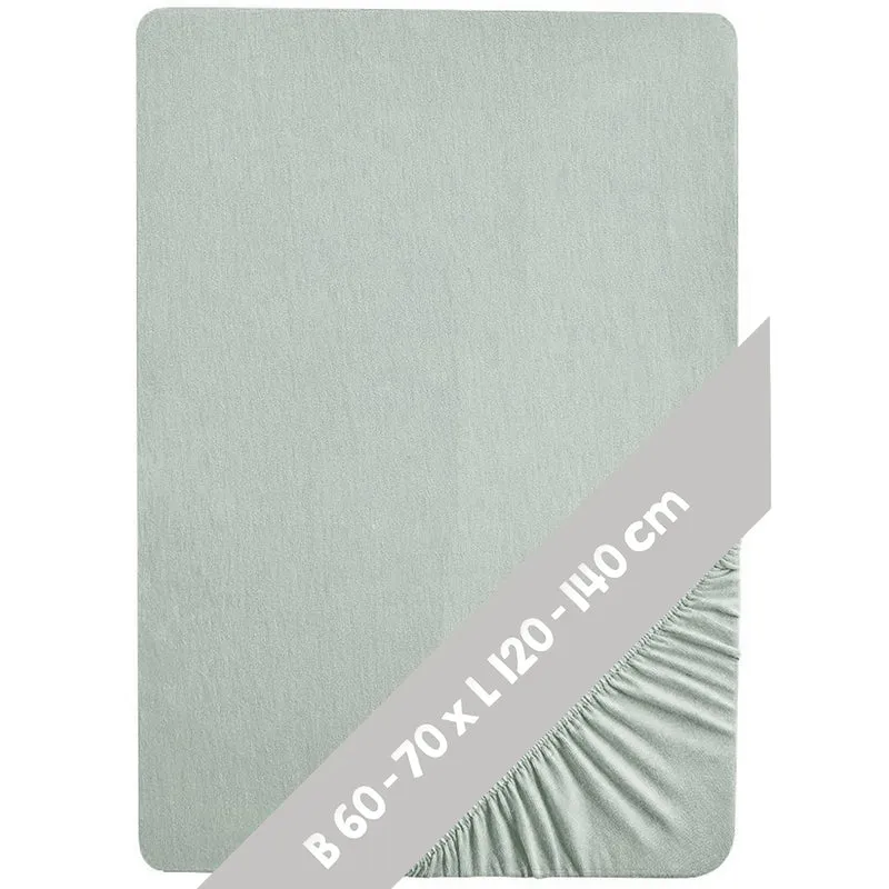 Organic Geschenkset 'Lil Planet' frosty green, Bio-Bettwäsche, Bettlaken & Nestchen