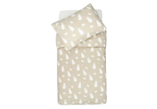 Housse de Couette et Taie 100x140cm Miffy & Snuffy - Olive Green