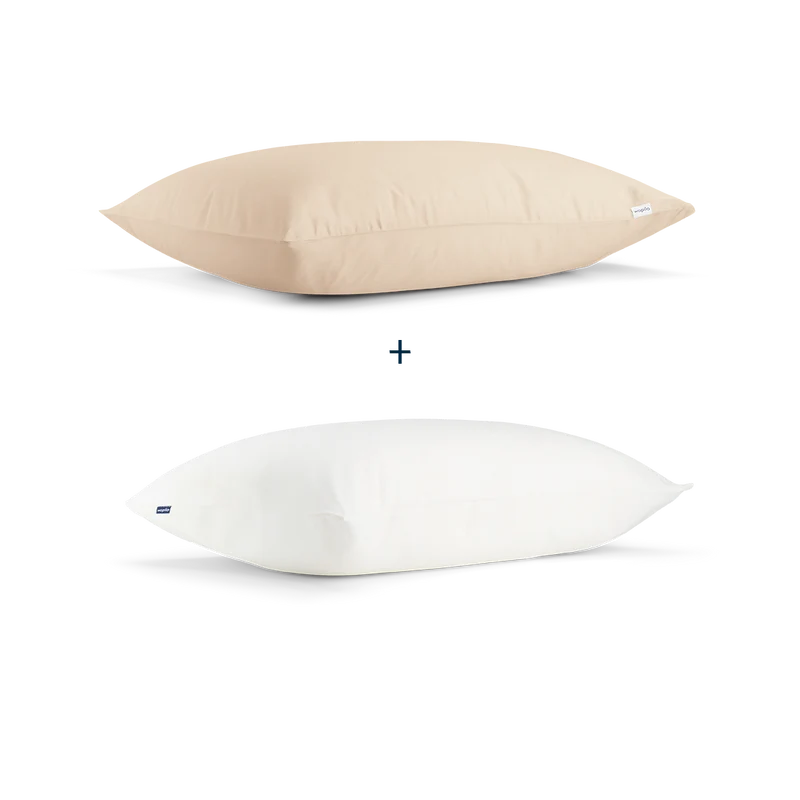 Pack taie et sous-taie en satin de coton