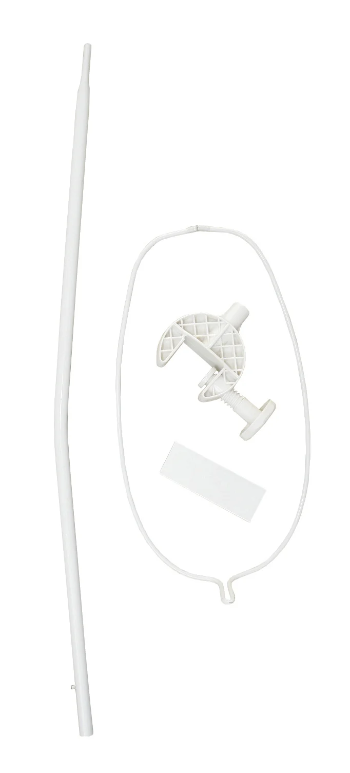 Himmelstange, Universal Himmelhalter, weiß, für Babybetthimmel, rund, ca. 150 cm