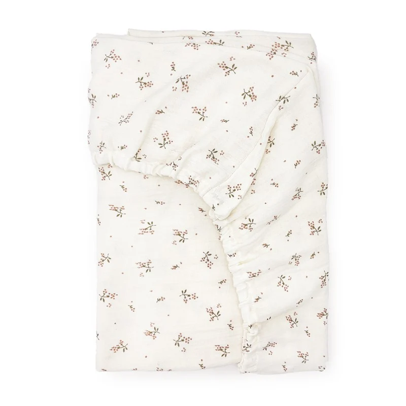 Drap housse 60x120cm - roseberry