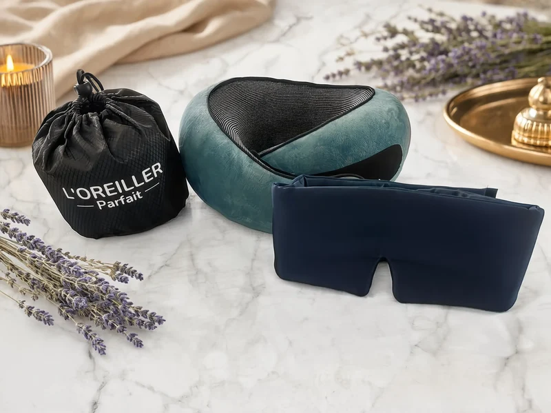 Pack Voyage - Oreiller + Masque en Soie