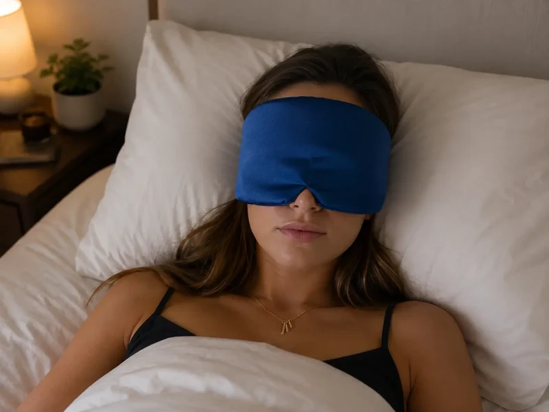 Masque de Nuit en Satin / Occultant et Ultra Doux / Anti-Rides Confort