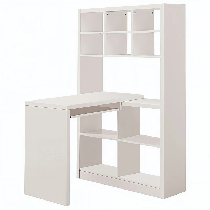 STRAVION™ – L-SHAPED CORNER COMPUTER DESK WITH BOOKCASE – I 7022