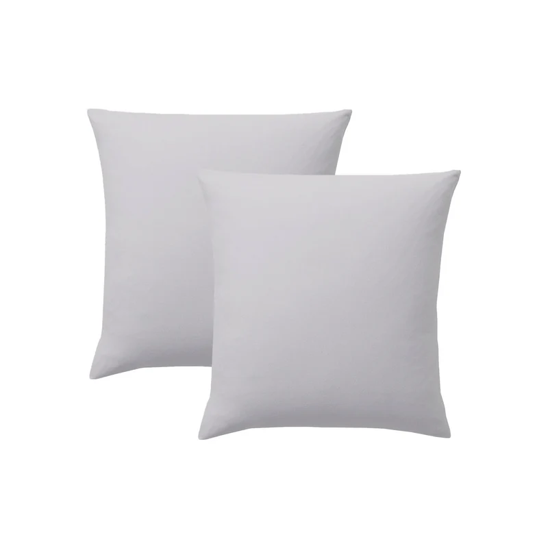 Taie d'oreiller coton lavé x2 - 2 coloris au choix