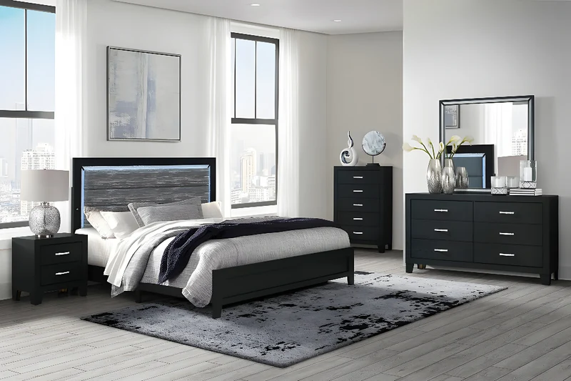 REID-BLACK™ – 6-PIECE BEDROOM SET