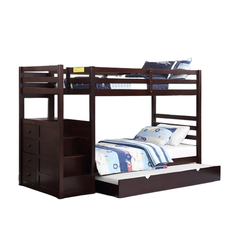 SUMMIT LANE™ – SINGLE OVER SINGLE STAIRCASE BUNK BED – B-1890