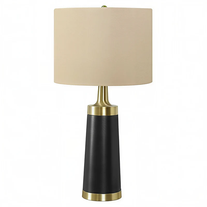 VALERIO NOIR™ – MODERN METAL TABLE LAMP – I 9623