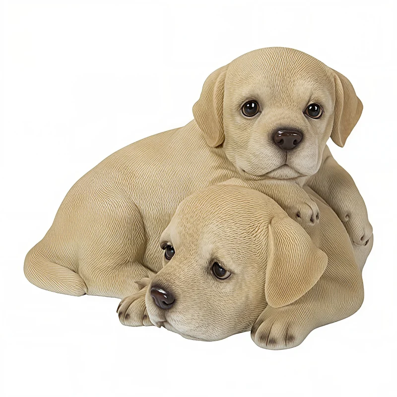 BABY LABRADORS™ – PLAYING YELLOW LABRADOR PUPPIES STATUE – 87637-B