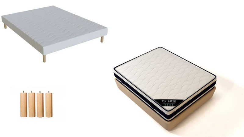 Ensemble Sommier Matelas Élite 22 cm – Memory