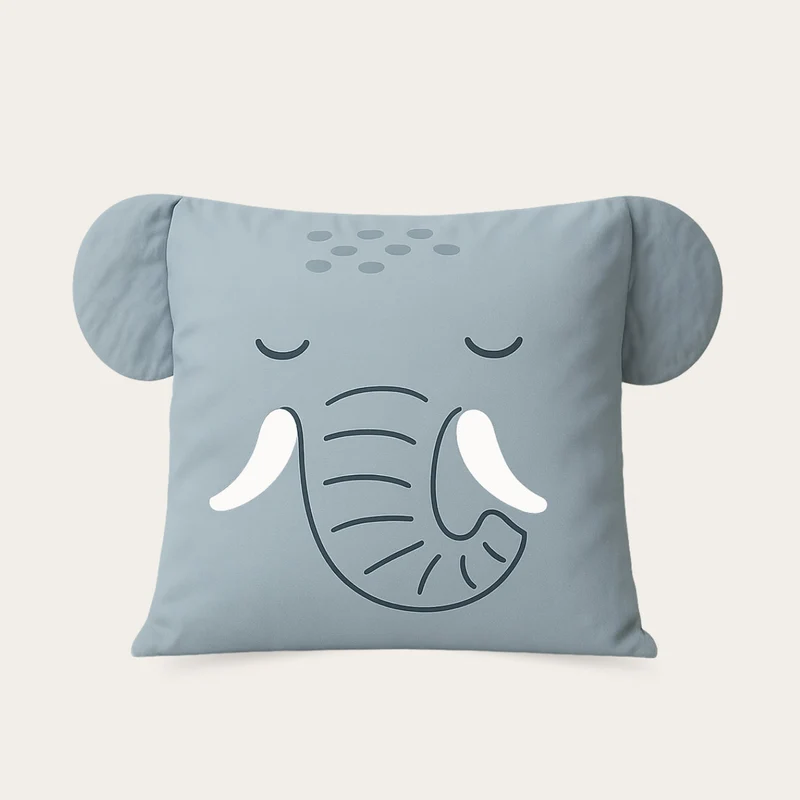 Kids Kussensloop | Eddy Elephant