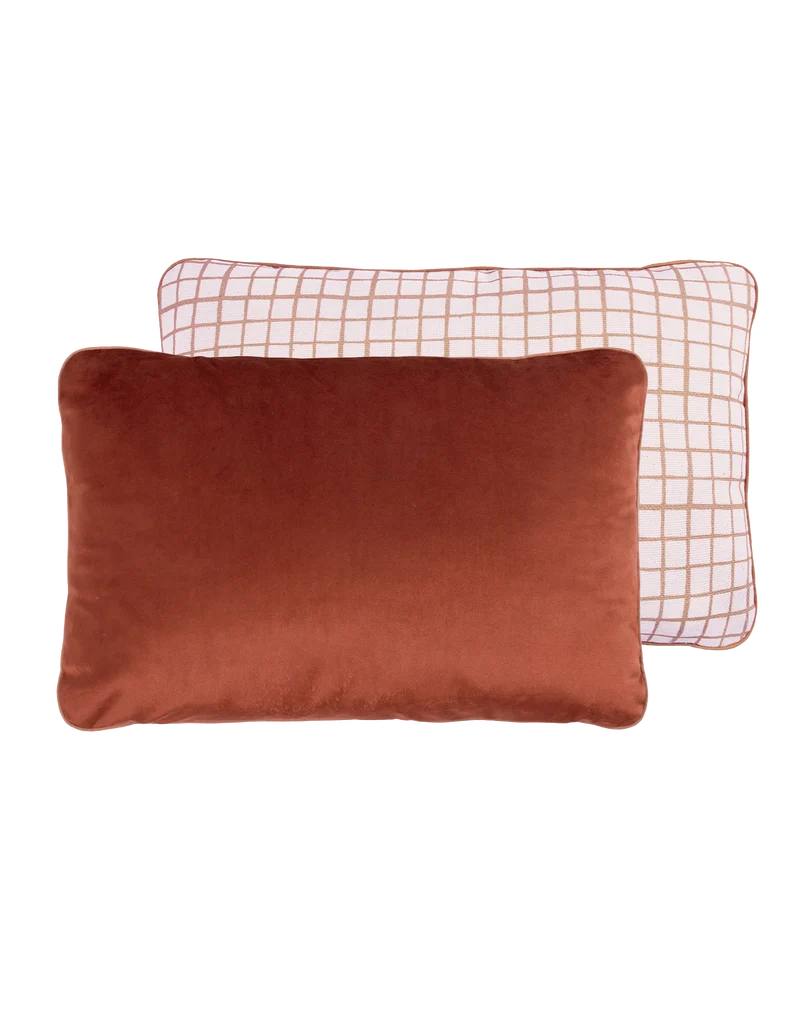 2 sided rectangular cushion Eco-velvet