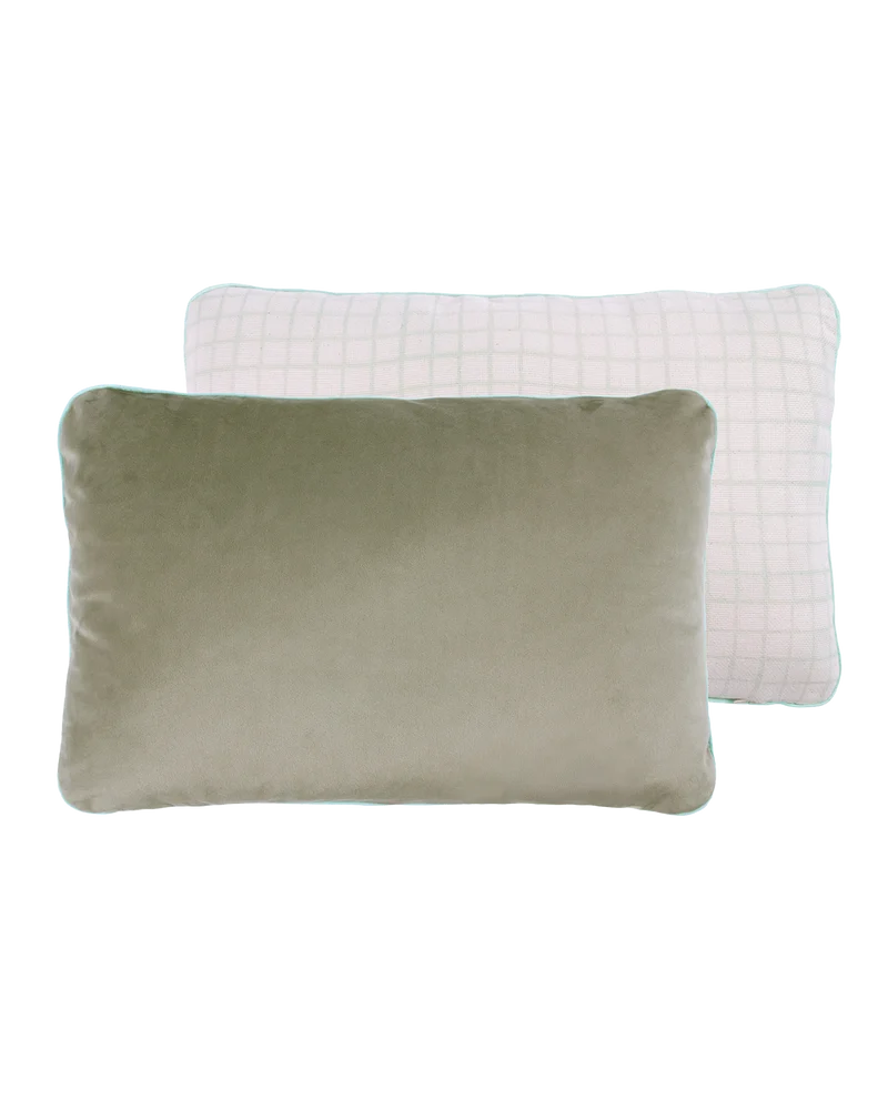 2 sided rectangular cushion Eco-velvet