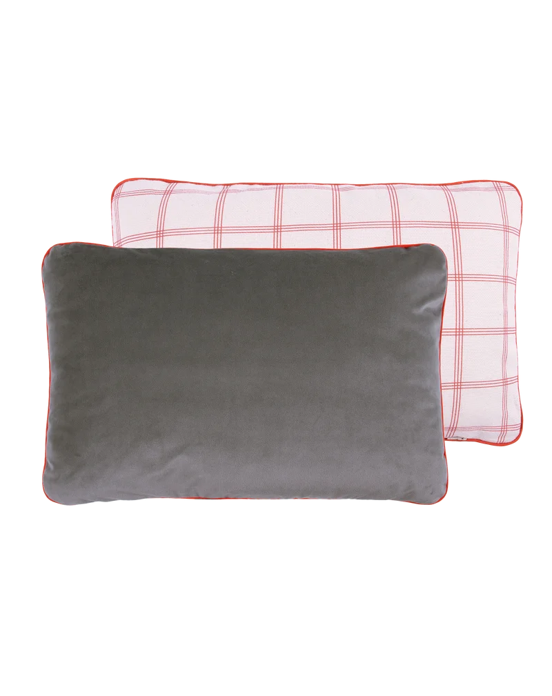2 sided rectangular cushion Eco-velvet