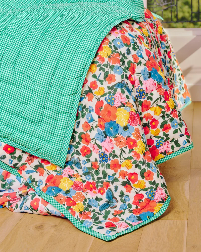 Plaid matelassé réversible