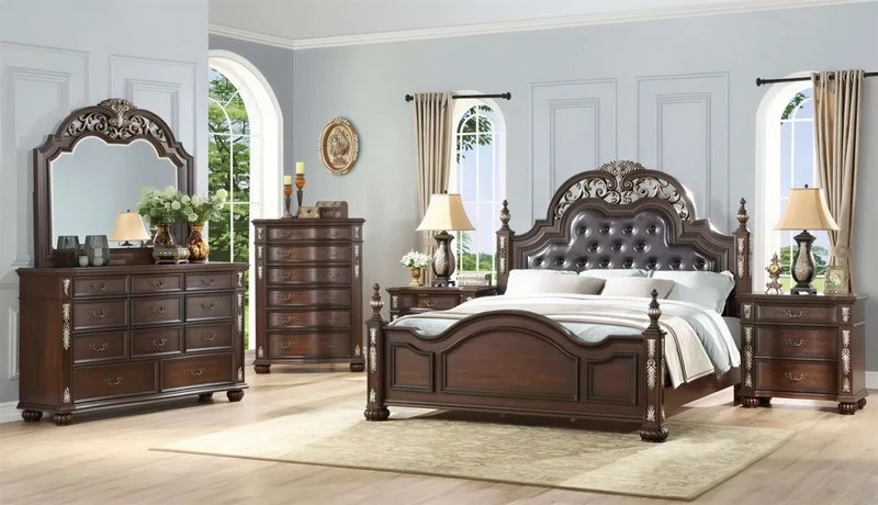 6-Piece Luxury Rosana Bedroom Set-ROSANA