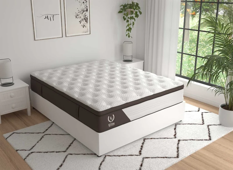 Matelas hybride mousse et ressorts ensachés 140 x 190 cm épaisseur 30 cm MANOA