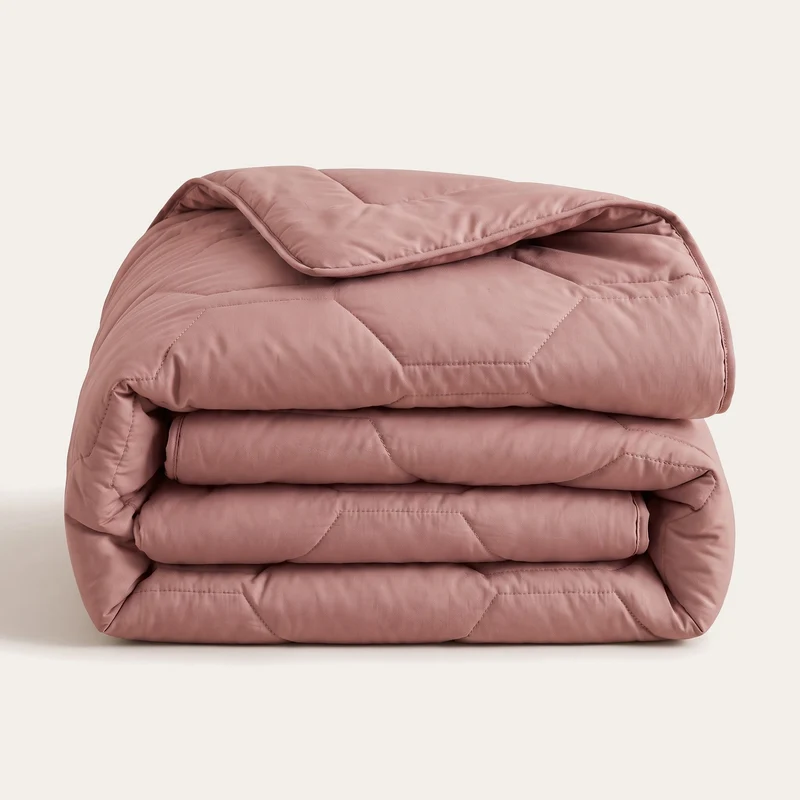 HappyBed wasbaar dekbed | Percal veren | Old Pink
