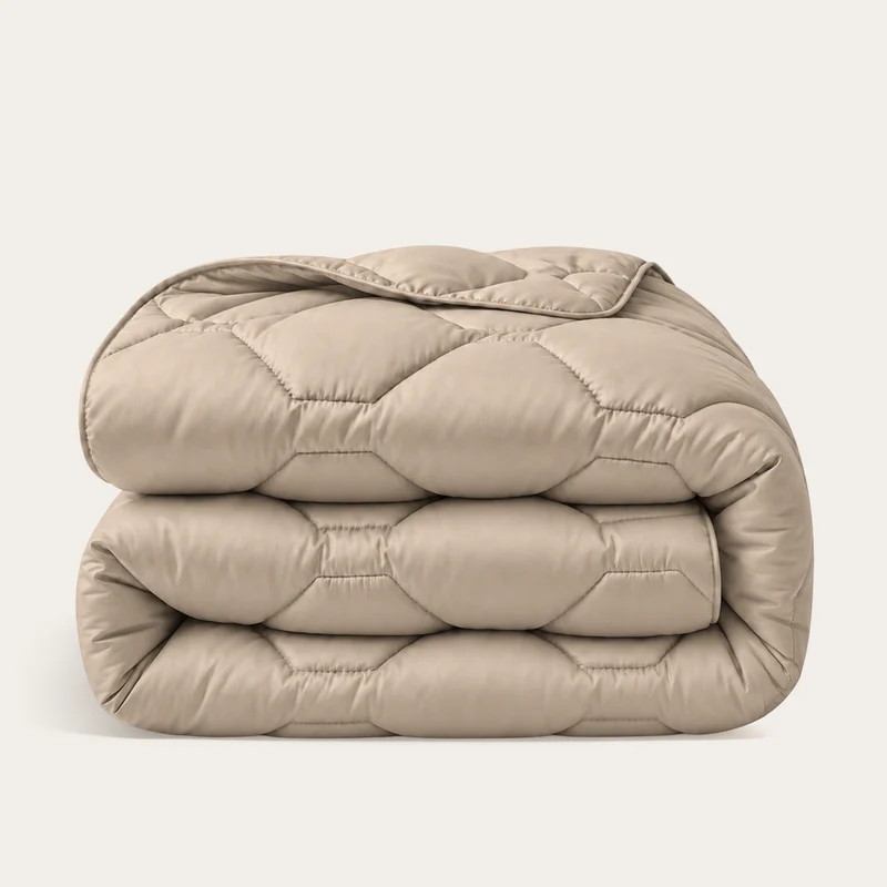 Wasbaar All Season Dekbed | Katoen Satijn | Taupe