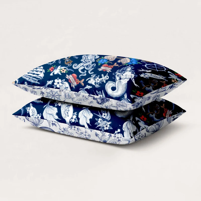 Kussenslopen | A Fish Named Fred & HappyBed | Sea Paradise | Set van 2