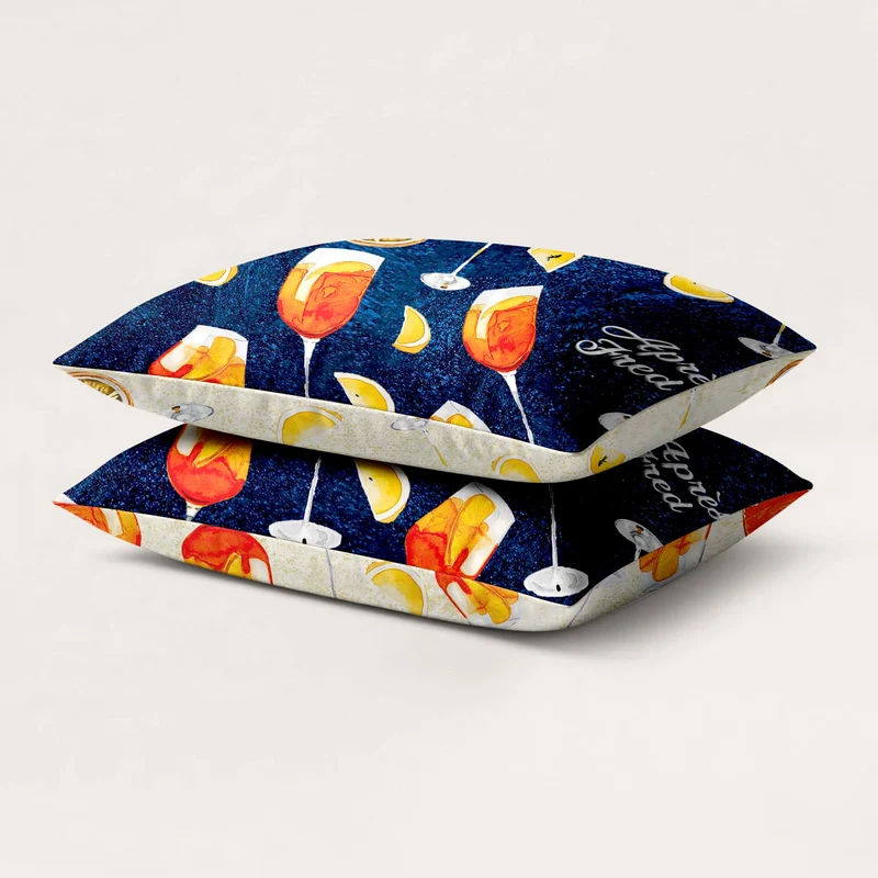 Kussenslopen | A Fish Named Fred & HappyBed | Aperol Spritz | Set van 2