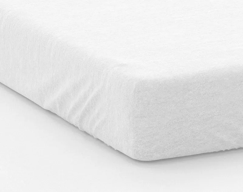 Alèse protège matelas en flanelle molletonée 100% coton bio Blanc