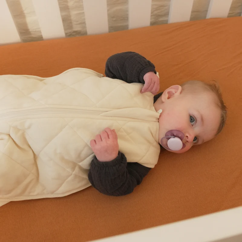 HappyBed Verzwaarde babyslaapzak | Taupe | TUV & SGS getest