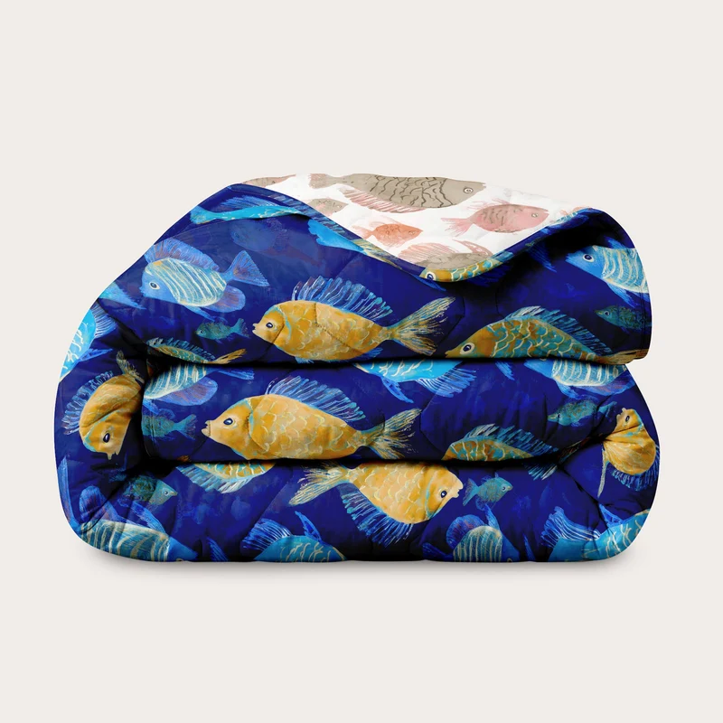 Wasbaar All Season Dekbed | A Fish Named Fred & HappyBed | Fish