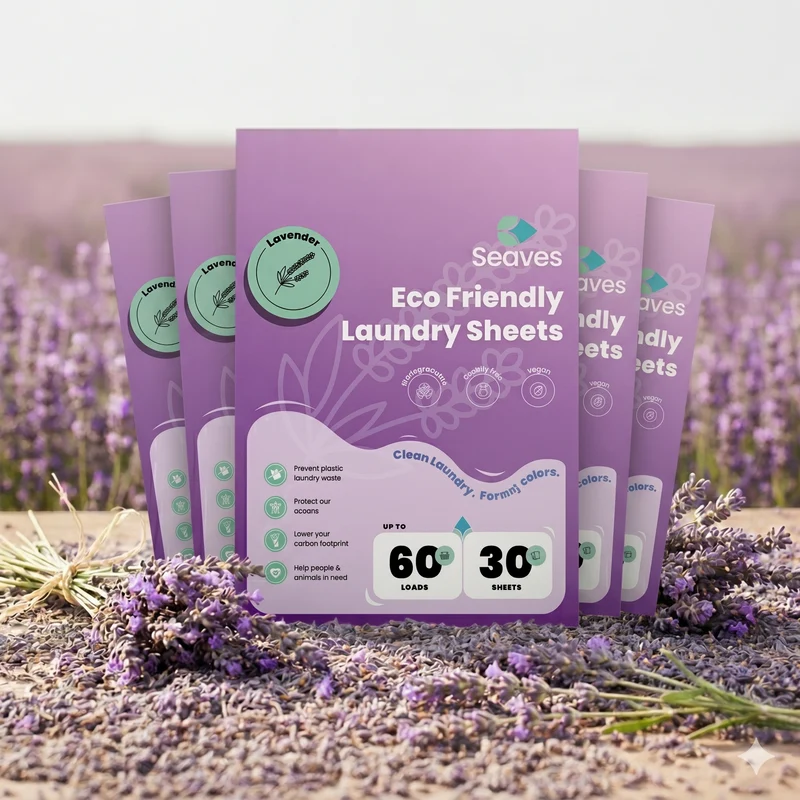 Seaves wasbundel | Lavendel | 1 jaar wassen (5 stuks)