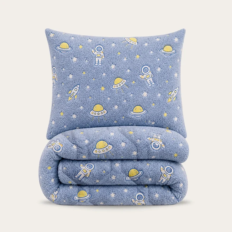 Wasbaar Kids All Season Dekbed | Glow In The Dark | Ruimte | Met Kussensloop