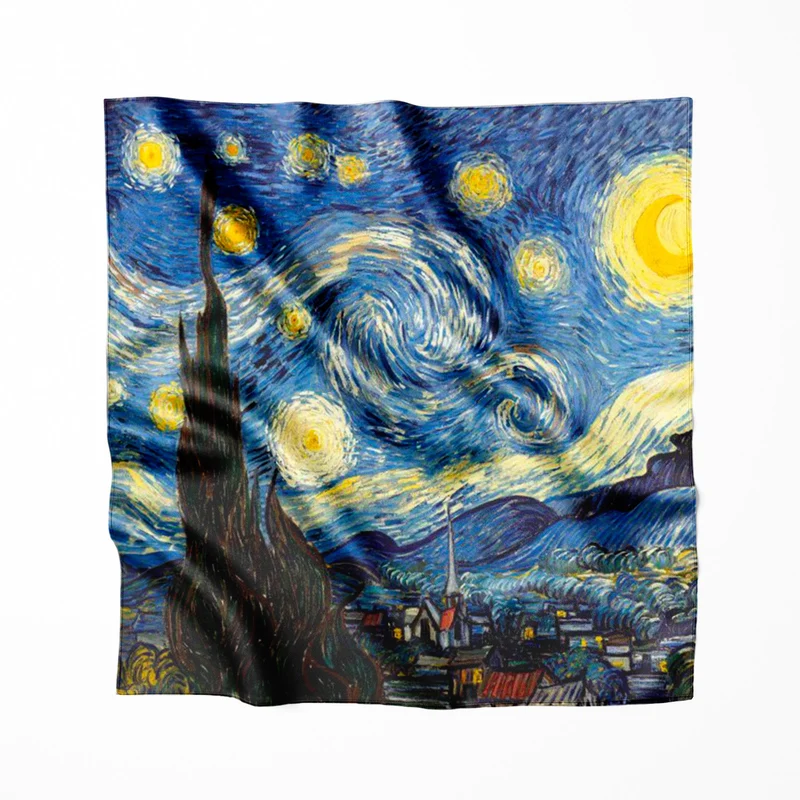 Foulard en soie Van Gogh La Nuit Etoilée