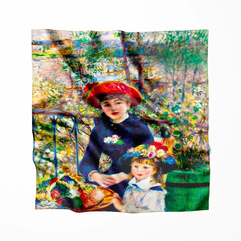 Foulard en soie Auguste Renoir Sur la terrasse