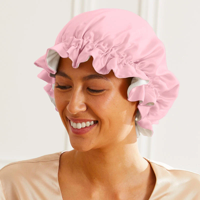 Bonnet de nuit Charlotte double face en soie
