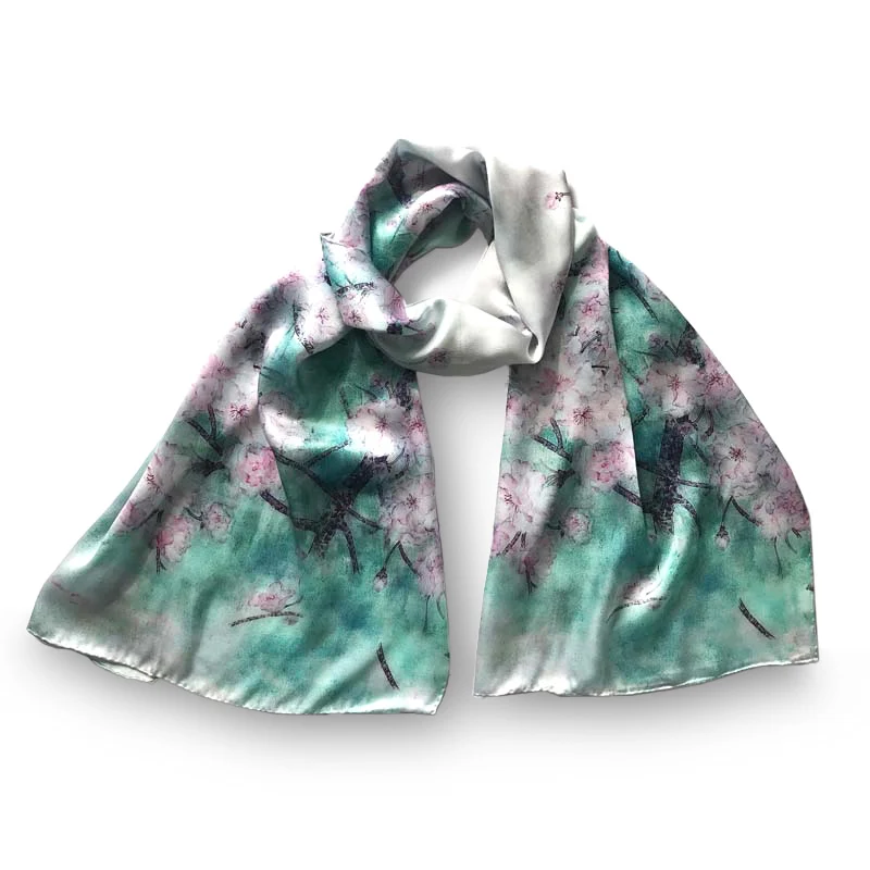 Foulard en soie - Sakura
