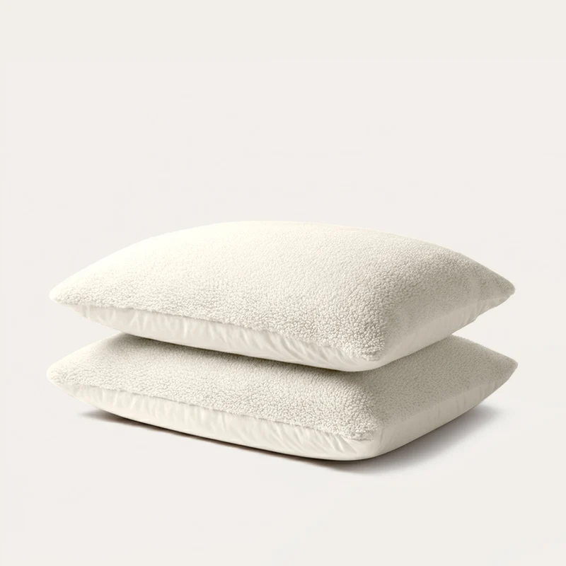 Kussenslopen | Teddy Wave | Cream White | Set van 2